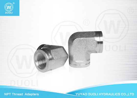 Hydraulische 90° Ellbogen weibliche NPT-Faden-Adapter, hydraulische Stahlfitting
